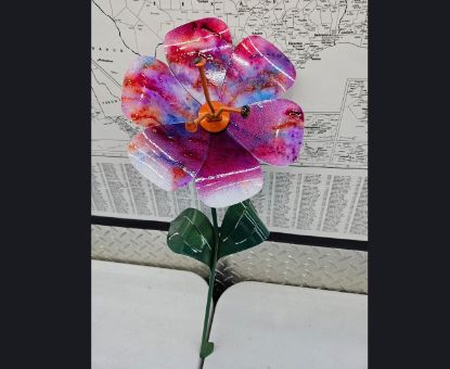 Picture of 22-Short Poppy Birthday Cake  With Awesome Orange center