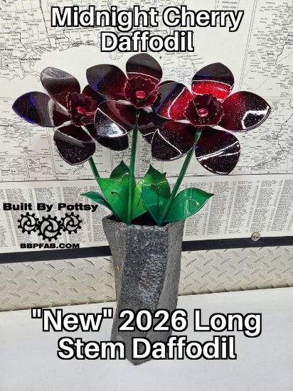 Picture of 3-Pack - Midnight Cherry Daffodil Long Stem