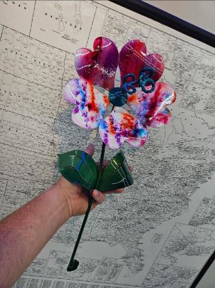 Picture of 22-Short Cotton Candy Teal Heart