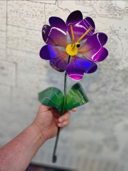 Picture of 22-Short Heart Flip-Flop Purple Sun